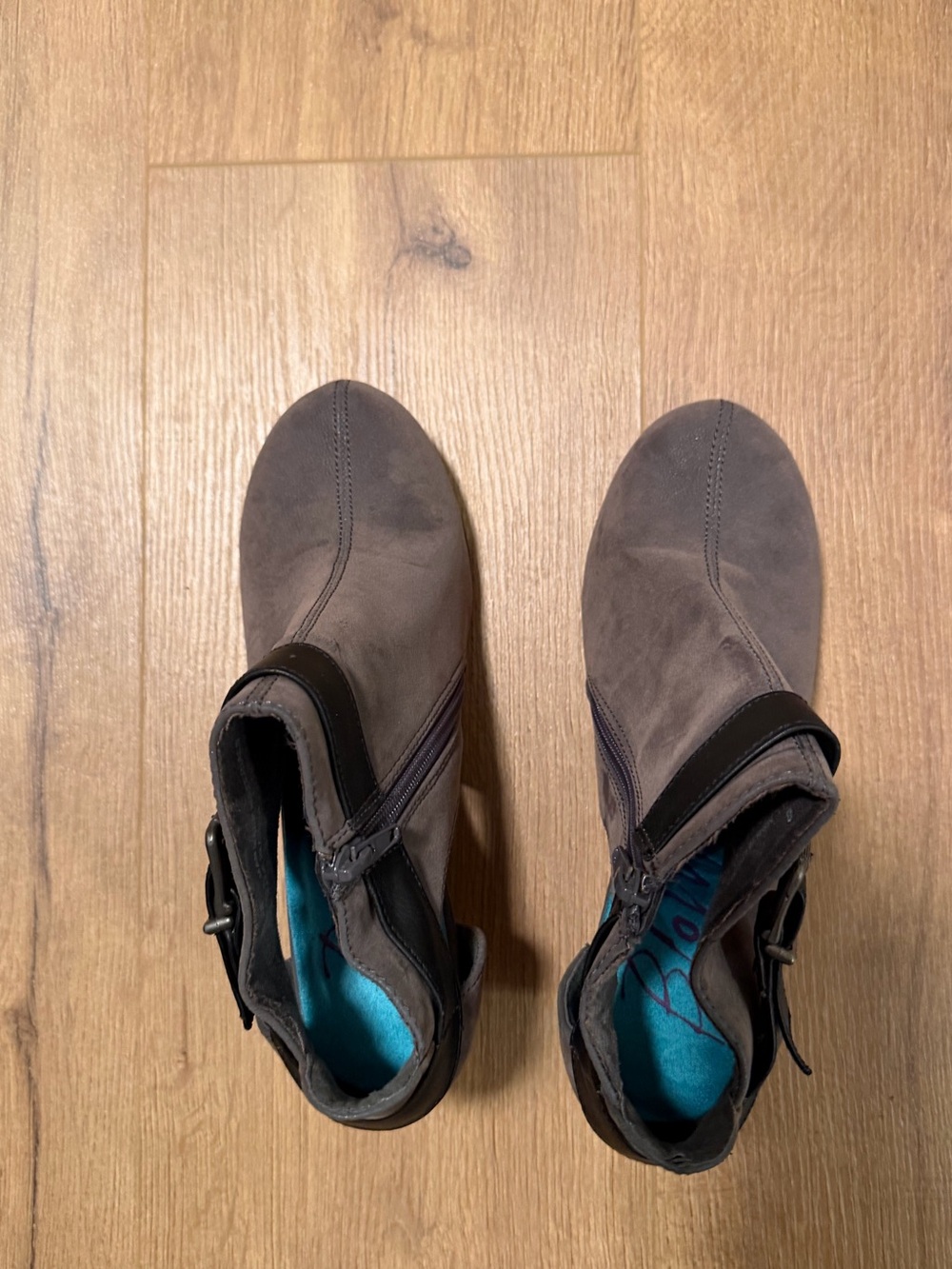 Women's Taupe Suede Ankle Boots - Comfortable Everyday Style